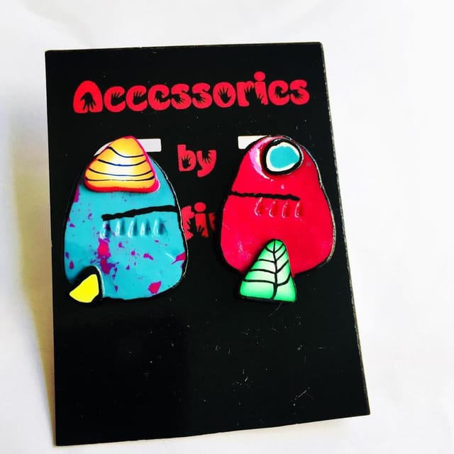 ONE - LIKE - ME Series one - WOBA Clay Earrings