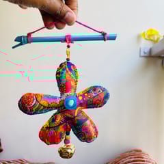 Flora Mini Hanging - peacock blue