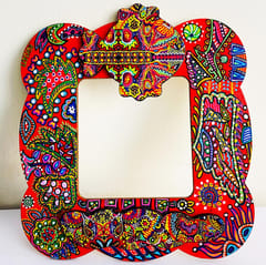 Festive Cheer Handpainted Photo Frame
