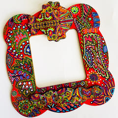 Festive Cheer Handpainted Photo Frame