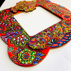 Festive Cheer Handpainted Photo Frame