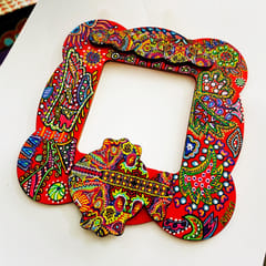 Festive Cheer Handpainted Photo Frame
