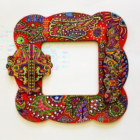 Festive Cheer Handpainted Photo Frame