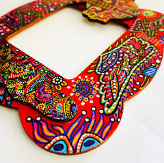 Festive Cheer Handpainted Photo Frame