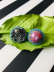 BLUSH HAND PAINTED STUDS