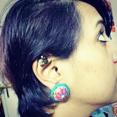 BLUSH HAND PAINTED STUDS