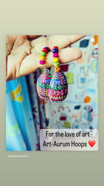 Art-Aurum Handpainted Earrings