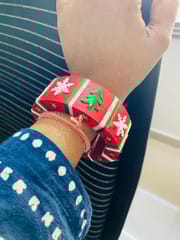 Cheer-me-up Xmas bangles - Red