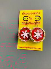 Cheer-Me-Up Christmas Earrings - Red