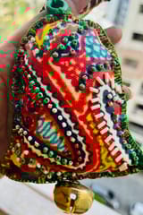 XMas special hangings - bell with beautiful embroidery - for door or wall