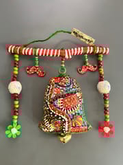 XMas special hangings - bell with beautiful embroidery - for door or wall