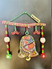 XMas special hangings - bell with beautiful embroidery - for door or wall