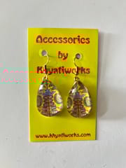 A-DROP-OF-RAIN - glass drop Earrings