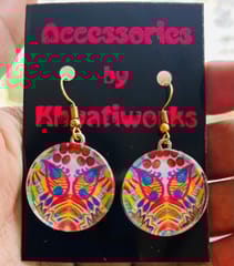 Rose-n-Blush glass Earrings