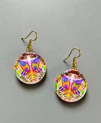 Rose-n-Blush glass Earrings