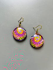 Rainbow-Connections glass Earrings