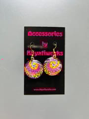 Rainbow-Connections glass Earrings
