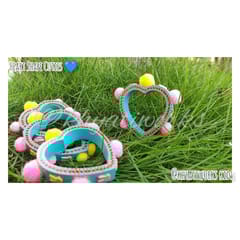 Heart Shapes Cuties - blue
