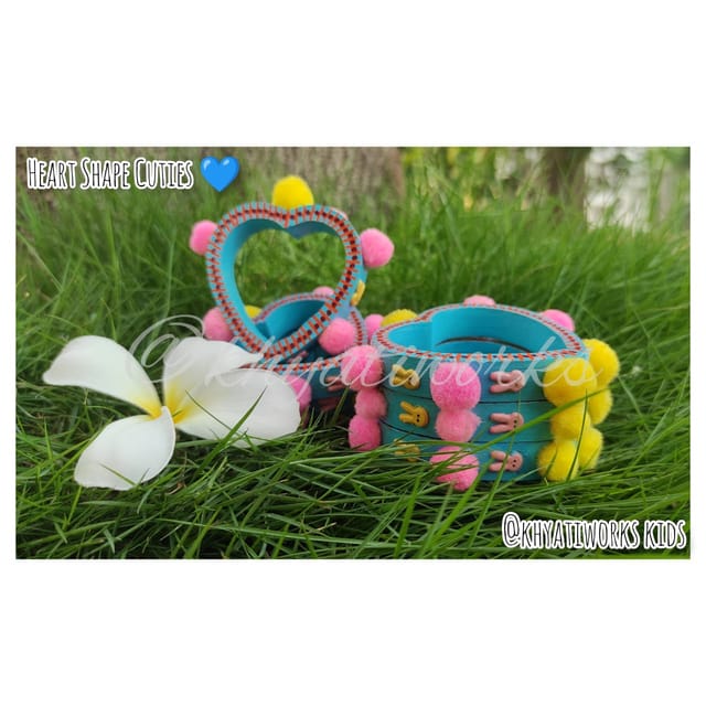 Heart Shapes Cuties - blue