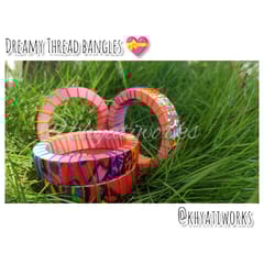 Dreamy Thread Bangles baby pink - Single Piece