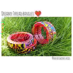 Dreamy Thread Bangles Red - Single Piece