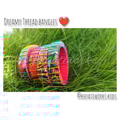 Dreamy Thread Bangles Red - Single Piece