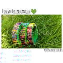 Dreamy Thread Bangles Green - Single Piece