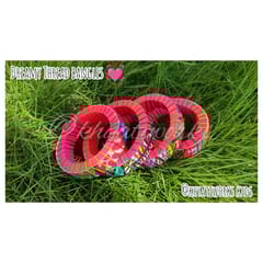 Dreamy Thread Bangles Bright Pink - Single Piece