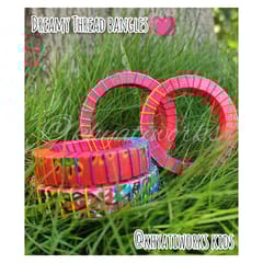 Dreamy Thread Bangles Bright Pink - Single Piece
