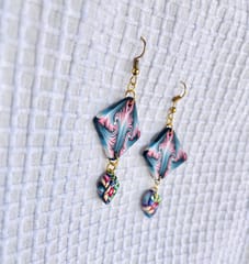 Leo handcrafted clay earrings