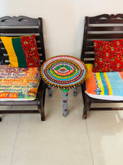 Rangchakra - Handpainted wooden table 14” top