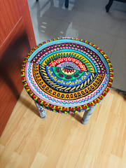 Rangchakra - Handpainted wooden table 14” top