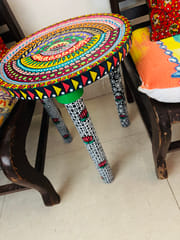 Rangchakra - Handpainted wooden table 14” top