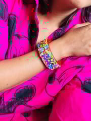 ColorWhirls - a whirl of colors and texture - Single Piece Red base