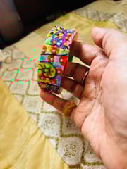 ColorWhirls - a whirl of colors and texture - Single Piece Red base