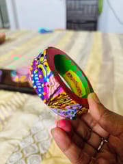 ColorWhirls - a whirl of colors and texture - Single Piece Red base