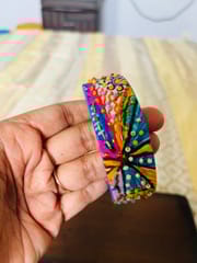 ColorWhirls - a whirl of colors and texture - Single Piece Purple base
