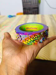 ColorWhirls - a whirl of colors and texture - Single Piece Purple base