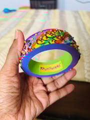 ColorWhirls - a whirl of colors and texture - Single Piece Purple base