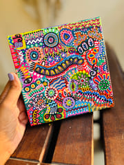 Garden of Cosmic Whimsy - Acrylic on Canvas
