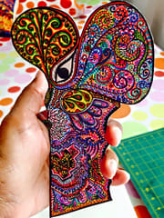 [SOLD] Bibliophile - handpainted bookmark