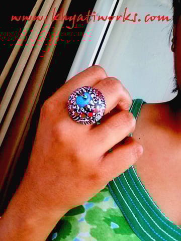 Rudimemntary Ring Handpainted Wooden