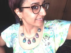 I Love My Lotus Hand Painted Wooden Necklace
