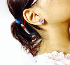 Grapee Heart Studs