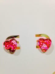 Strawberry Heart Studs