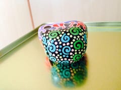 [SOLD] Pretty Choco-Berry Handpainted Paper Napkin Holders