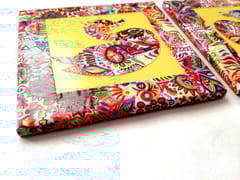 Yellow Swan Summer Trail Set of 2 Ceramic Coasters