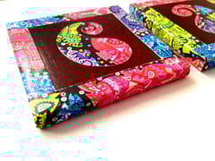 Brown Paisley Vibgyorise Set of 2 Ceramic Coasters