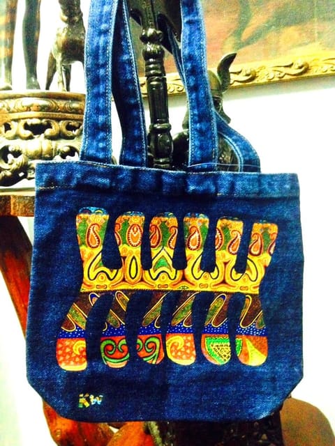 Khyatiworks Ethereal Skele Denim Bag