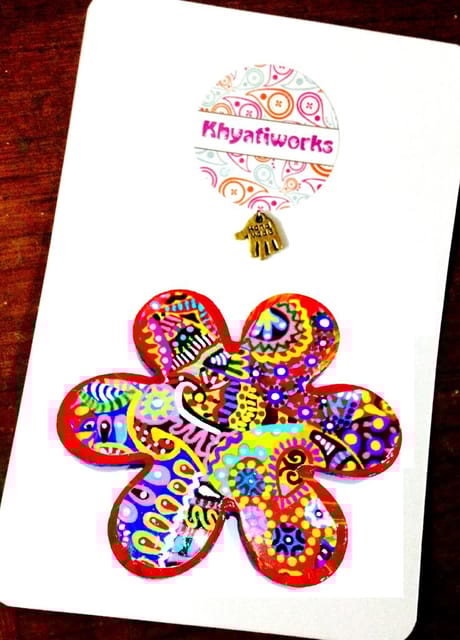 Colorisma Flower Wooden Magnet Khyatiworks